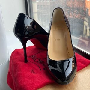 Christian Louboutin Black Patent Pumps